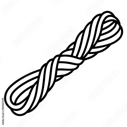 skein strong rope outline coloring book page line art drawing