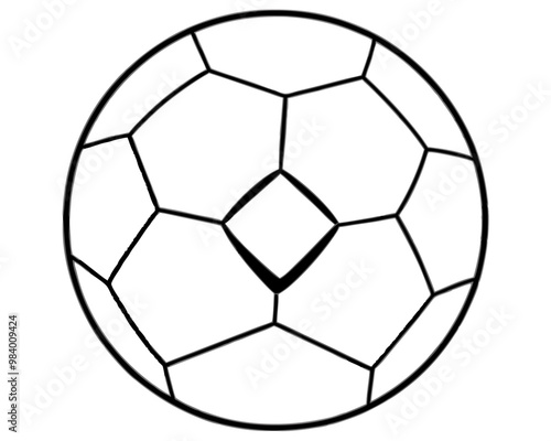 soccer ball sketch outline coloring book page line art drawing