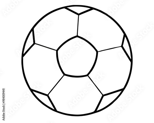 soccer ball sketch outline coloring book page line art drawing