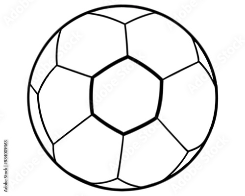 soccer ball sketch outline coloring book page line art drawing