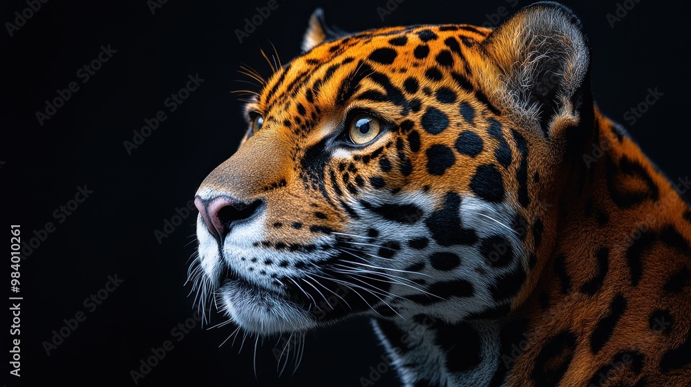 Fototapeta premium Close-up Portrait of a Majestic Jaguar