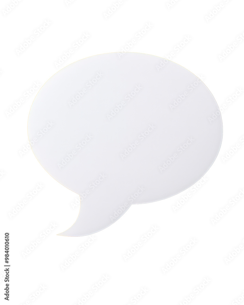 Blank speech bubble, white isolated background Blank speech bubble, white isolated background