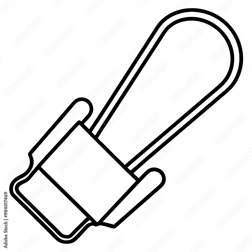stationery paper clip outline coloring book page line art drawing stationery paper clip outline coloring book page line art drawing