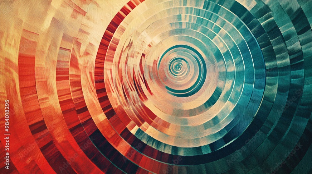 Abstract Spiral Pattern with Red Green and Yellow Colors Abstract Spiral Pattern with Red Green and Yellow Colors