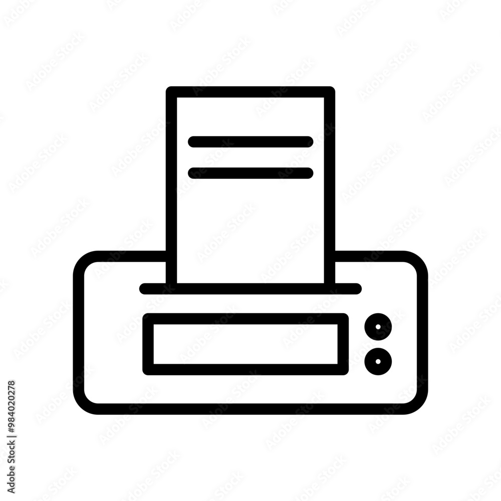 Printer line icon. Printer icon. Printer icon isolated on white background. Transparent background, minimalist symbol. Vector images Printer line icon. Printer icon. Printer icon isolated on white background. Transparent background, minimalist symbol. Vector images