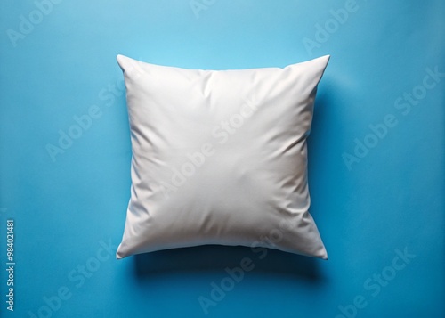 White pillow mockup cushion home fabric cotton bedroom design