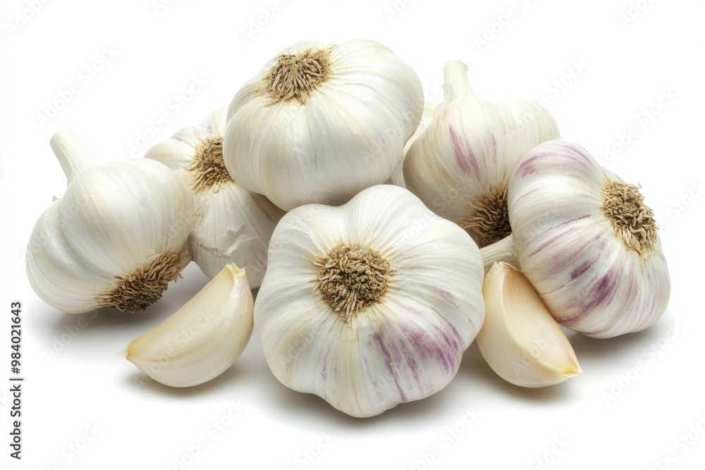 Duplicate the previous image of several whole garlic bulbs and cloves Duplicate the previous image of several whole garlic bulbs and cloves