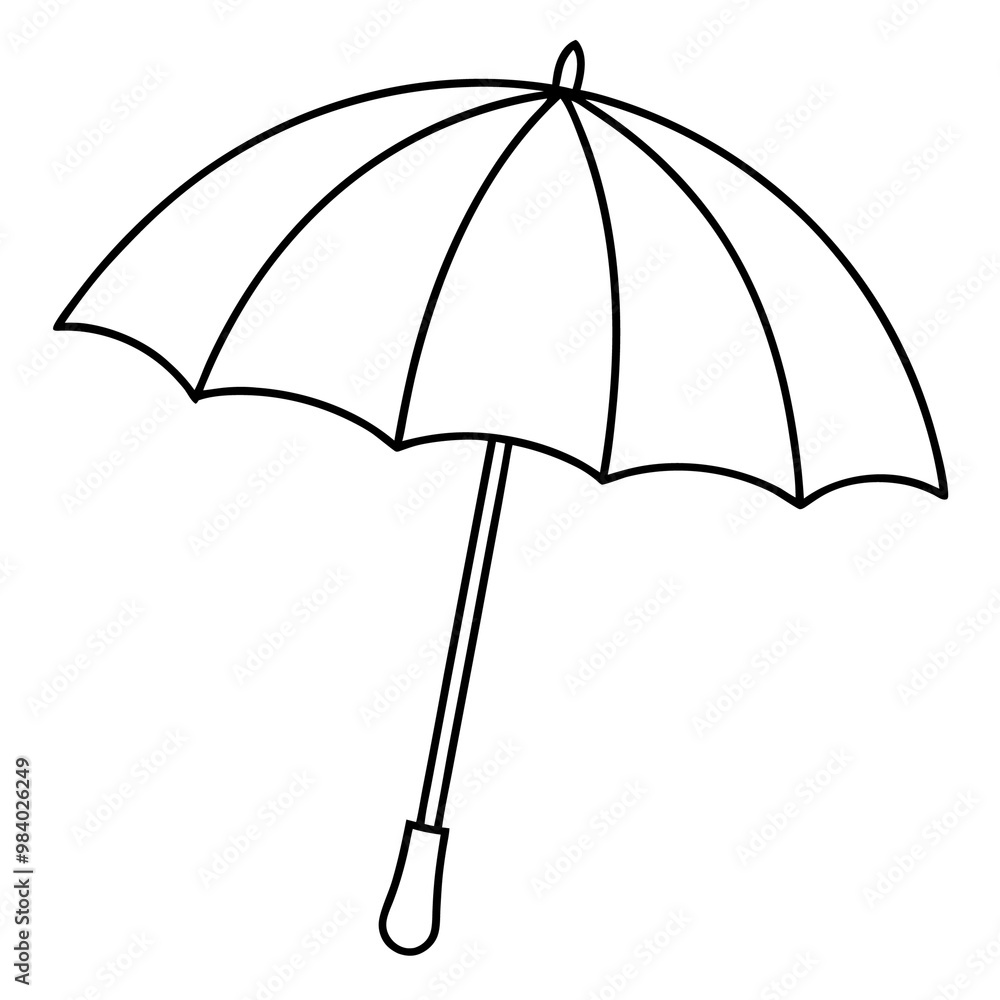 summer umbrella outline coloring book page line art drawing summer umbrella outline coloring book page line art drawing