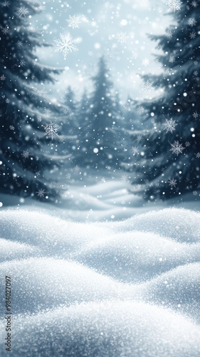 Wallpaper Mural Beautiful Winter Snowy Background Torontodigital.ca