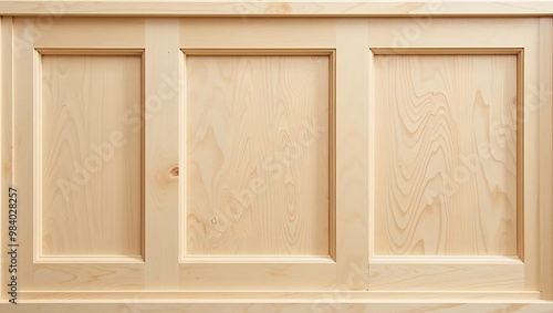 Wallpaper Mural Elegant Shaker style wood paneling in light maple with a matte finish Torontodigital.ca