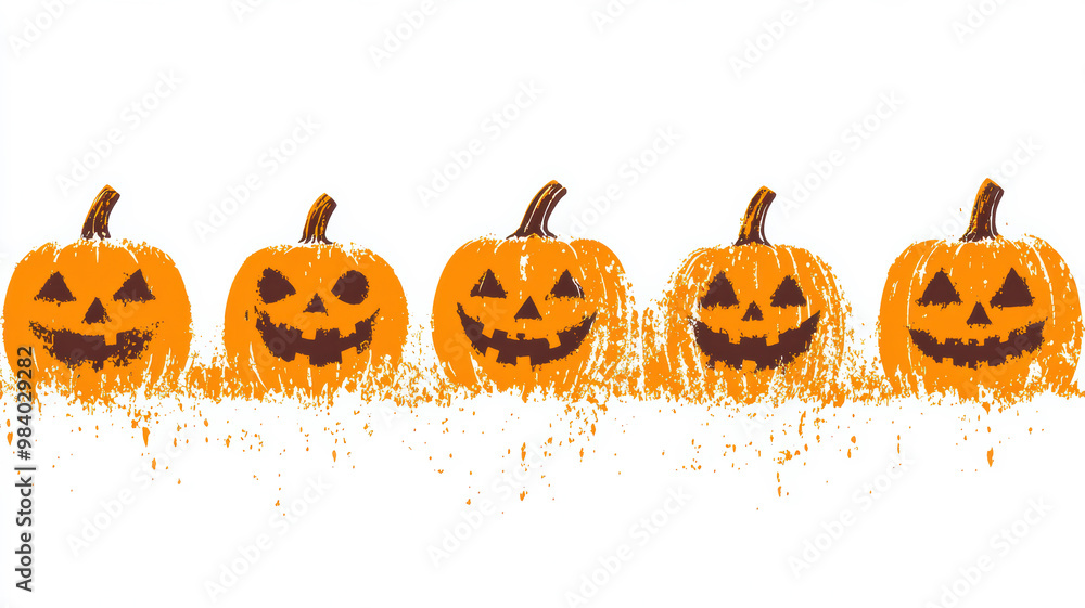 Empty Space Halloween Pumpkin Banner Template Empty Space Halloween Pumpkin Banner Template