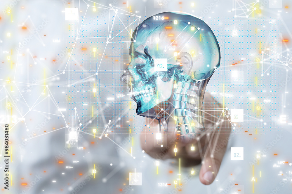 digital medical futuristic interface 3D rendering digital medical futuristic interface 3D rendering