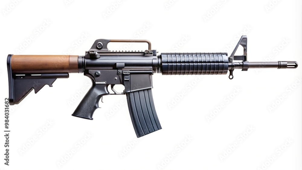 American rifle isolated on white background American rifle isolated on white background