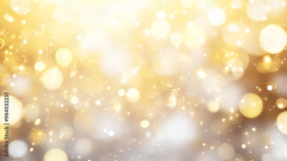 A sparkling, golden bokeh background with soft light, creating a dreamy and festive atmosphere. A sparkling, golden bokeh background with soft light, creating a dreamy and festive atmosphere.