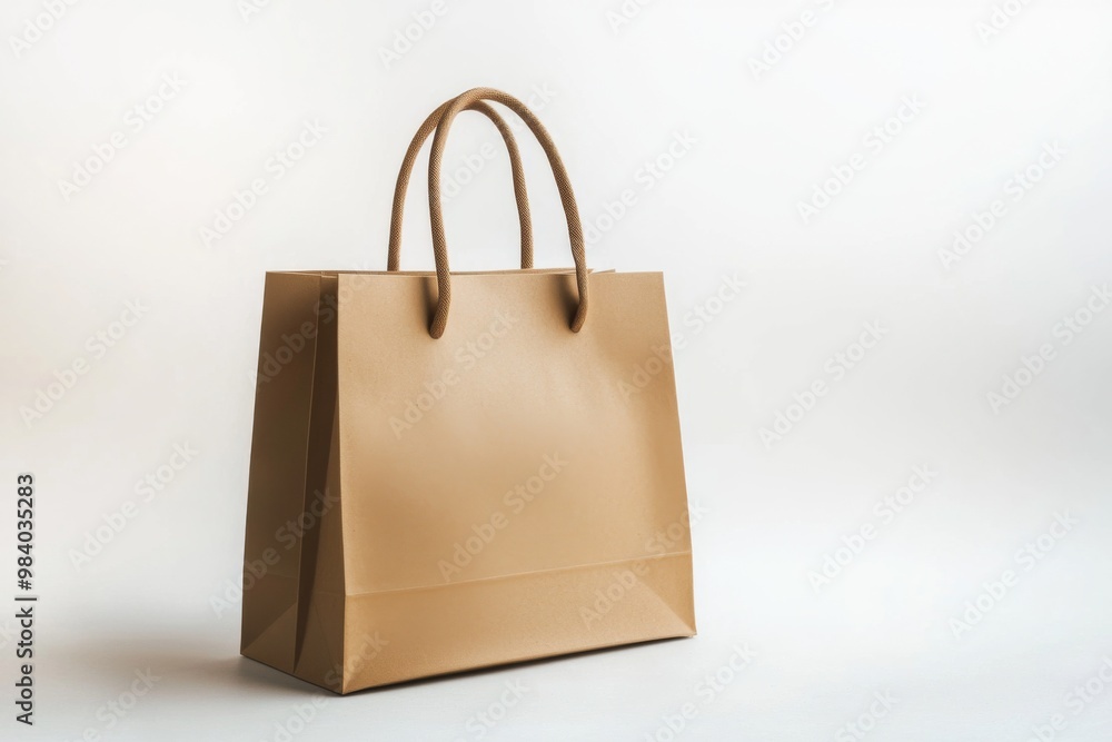 Simple Shopping Bag Mockup Isolated created with Generative AI Simple Shopping Bag Mockup Isolated created with Generative AI