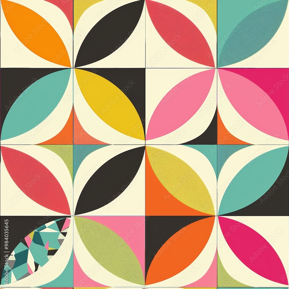 Retro Geometric Shapes Retro Geometric Shapes