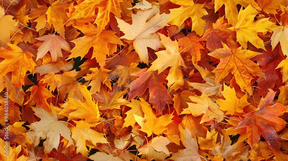 Autumn orange banner with blurred maple leaves, ideal for seasonal designs and fall projects. Autumn orange banner with blurred maple leaves, ideal for seasonal designs and fall projects.