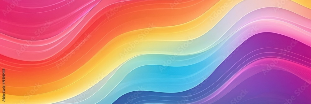 A colorful wave with a rainbow in the middle. The colors are bright and vibrant, creating a sense of energy and excitement. The wave appears to be moving, giving the impression of motion and life A colorful wave with a rainbow in the middle. The colors are bright and vibrant, creating a sense of energy and excitement. The wave appears to be moving, giving the impression of motion and life
