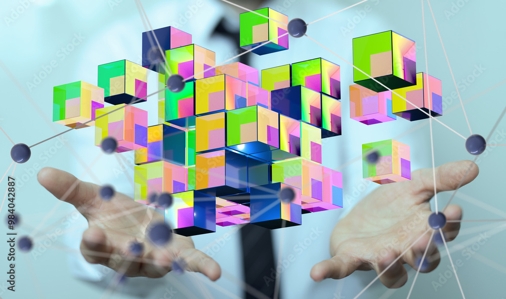 Big data and artificial intelligence concept. Machine learning and cyber mind domination Big data and artificial intelligence concept. Machine learning and cyber mind domination