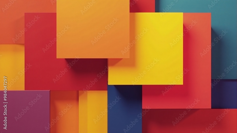 Overlapping rectangles forming a grid pattern with contrasting hues Overlapping rectangles forming a grid pattern with contrasting hues
