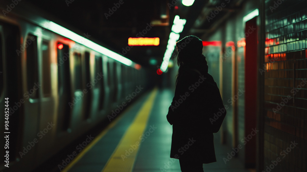 A visual of a person standing in a dimly lit subway station with a melancholic look, conveying a sense of isolation. A visual of a person standing in a dimly lit subway station with a melancholic look, conveying a sense of isolation.