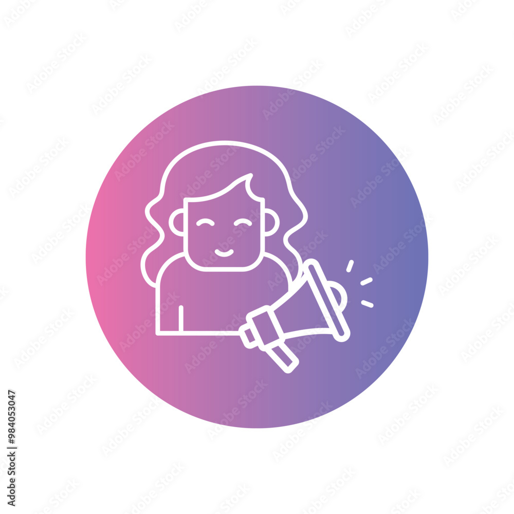 Influencer Marketing vector icon stock illustration Influencer Marketing vector icon stock illustration