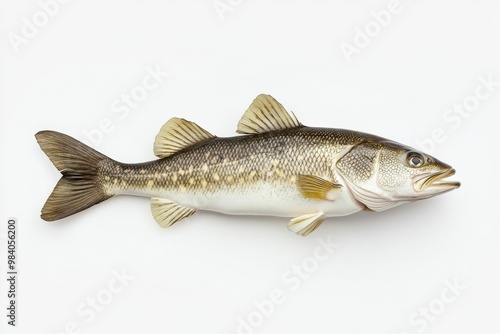 Premium Cod Isolated on Crisp White Background photo