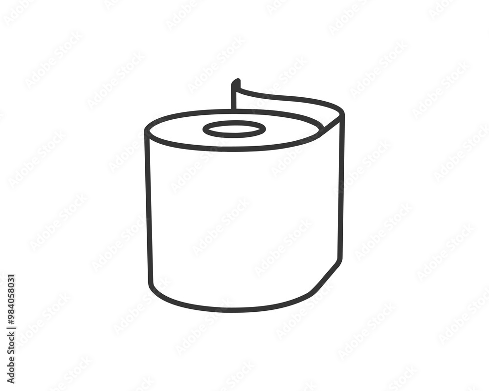 Toilet paper roll or tube icon design, template for wc. Bathroom hygiene icons, kitchen cleaning towel. Blank soft scroll product. Toilet paper roll or tube icon design, template for wc. Bathroom hygiene icons, kitchen cleaning towel. Blank soft scroll product.