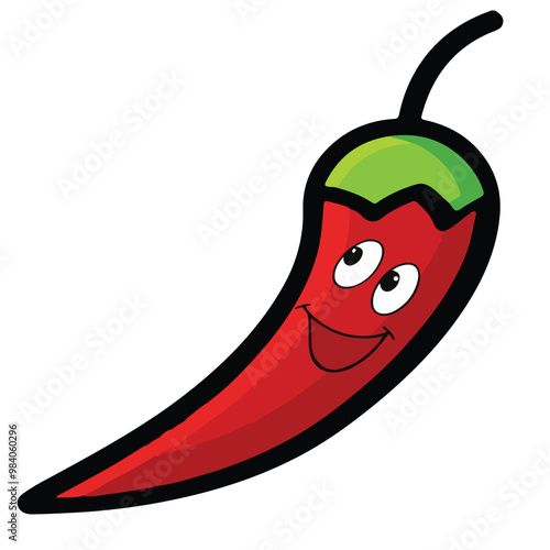 chili icon vector flat illustration