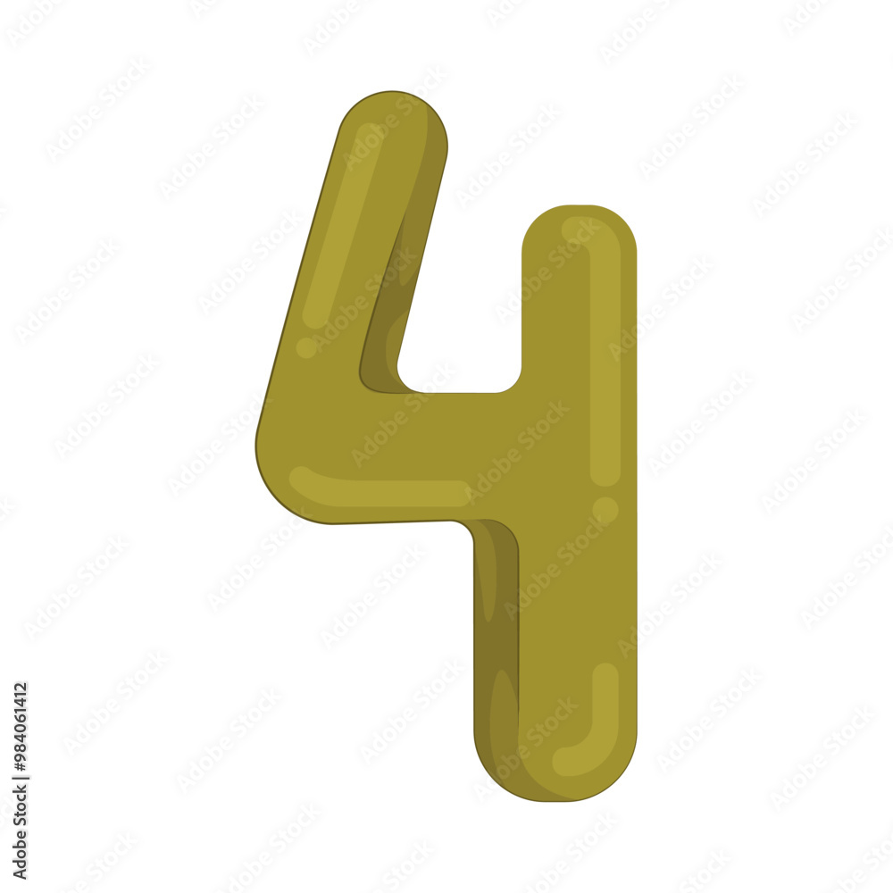 Illustration of number 4 Illustration of number 4