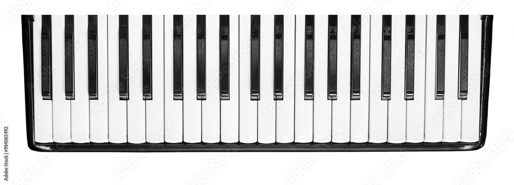 Keyboard of piano or accordion musical instrument Keyboard of piano or accordion musical instrument