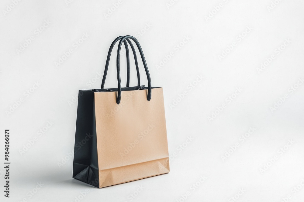 Simple Shopping Bag Mockup Isolated created with Generative AI Simple Shopping Bag Mockup Isolated created with Generative AI