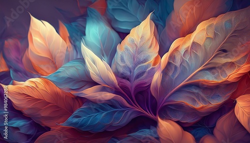 Wallpaper Mural silky soft autumn leaves.  Torontodigital.ca