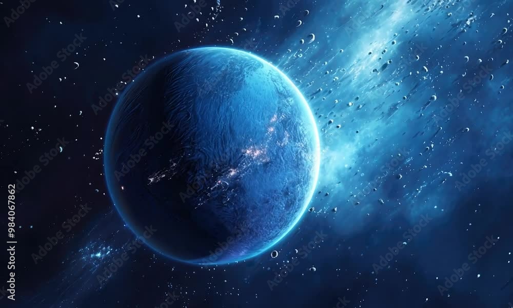 fictional planet neptun in outer space fictional planet neptun in outer space