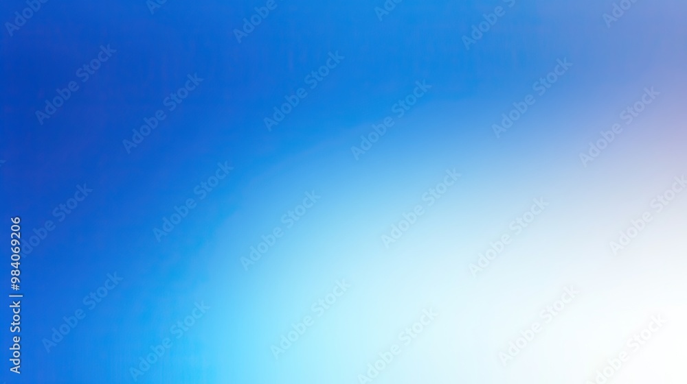 Fototapeta premium Bluured blue colorful gradient background with noise texture effects. Gradient mesh backdrop