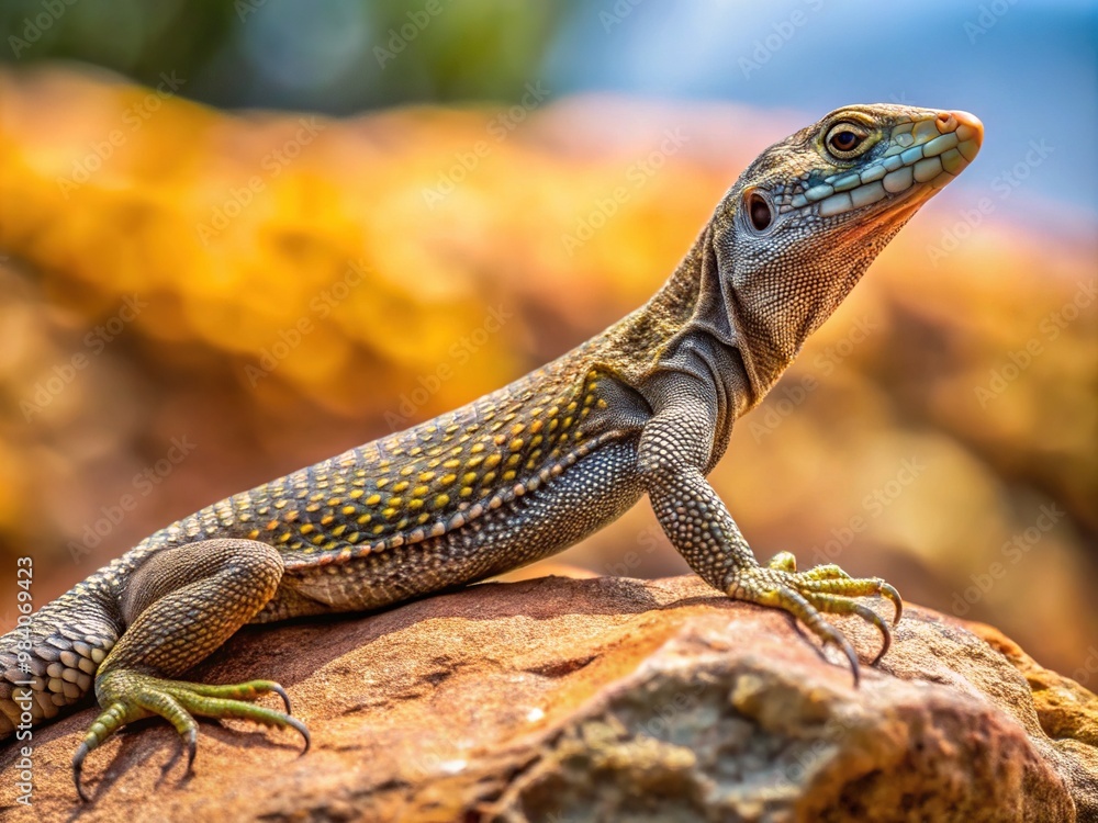 The vermilingua lizard stretches out on a rock, its slender body and intricate scales gleaming in the warm sunlight. The vermilingua lizard stretches out on a rock, its slender body and intricate scales gleaming in the warm sunlight.