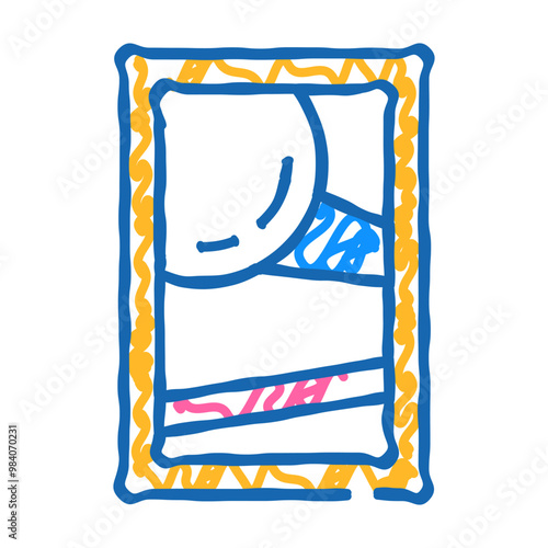 contemporary art museum exhibit doodle icon sketch vector. contemporary art museum exhibit sign. isolated symbol illustration