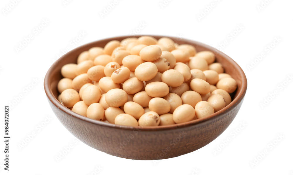 Soy bean in a bowl isolated on transparent background Soy bean in a bowl isolated on transparent background