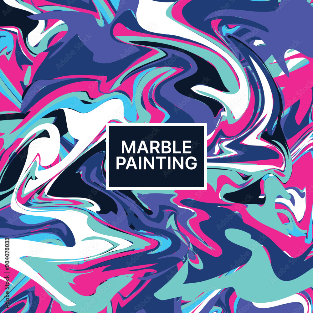 Naklejka premium Modern abstract background with marble texture vector