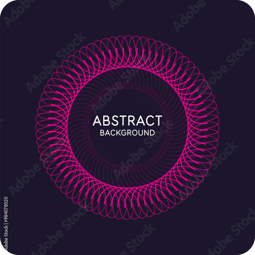 A beautiful geometric element for the placement of the inscription. A template for the design of a simple poster in a flat style. A banner with geometric elements.