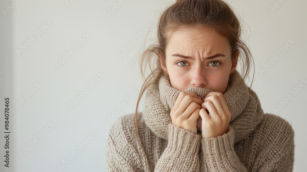 a girl suffering from flu, Various ethnic backgrounds a girl suffering from flu, Various ethnic backgrounds