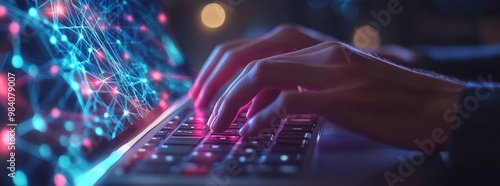 Server expert optimizing racks for data center storage digital technology database efficiency telecommunication network infrastructure concept banner