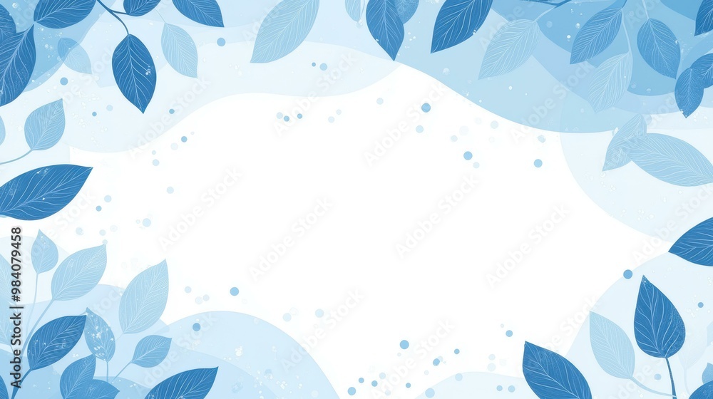 Fototapeta premium Discover a fresh vector illustration with soft blue tones, perfect for wallpapers, covers, and modern design projects.