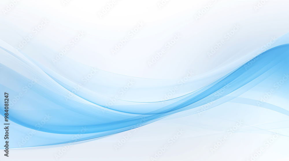 Abstract light blue wave curve business background Abstract light blue wave curve business background