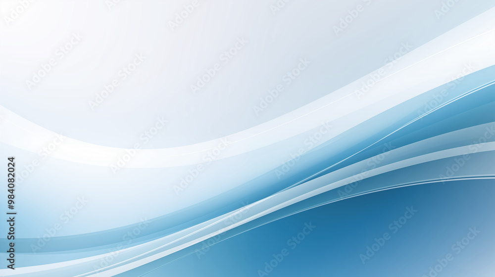 Abstract light blue wave curve business background Abstract light blue wave curve business background