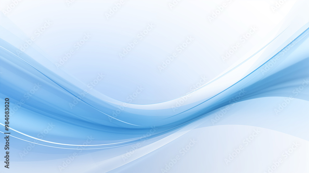 Abstract light blue wave curve business background Abstract light blue wave curve business background
