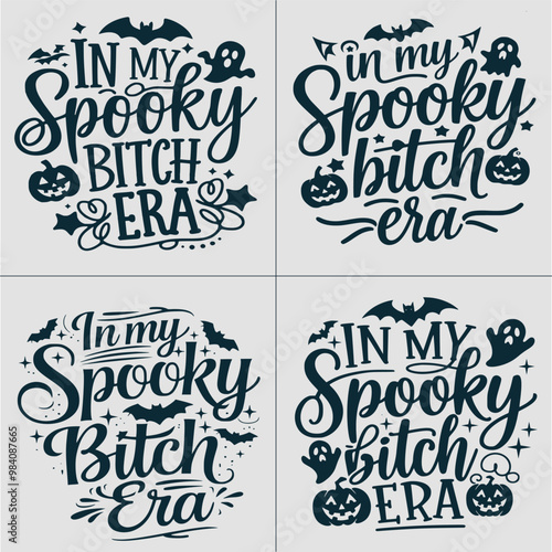 In My Spooky Bitch Era SVG, In My Spooky Bitch Era Svg, Halloween Svg , Halloween Png, Spooky Vibes, Halloween Vibes, Spooky Bitch