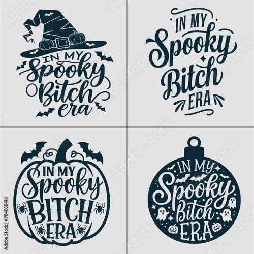 In My Spooky Bitch Era SVG, In My Spooky Bitch Era Svg, Halloween Svg , Halloween Png, Spooky Vibes, Halloween Vibes, Spooky Bitch