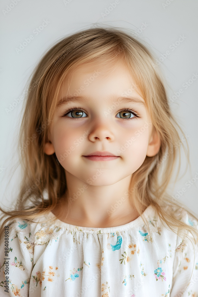 Portrait of beautiful little girl happy smiling on studio. Isolated white background Portrait of beautiful little girl happy smiling on studio. Isolated white background