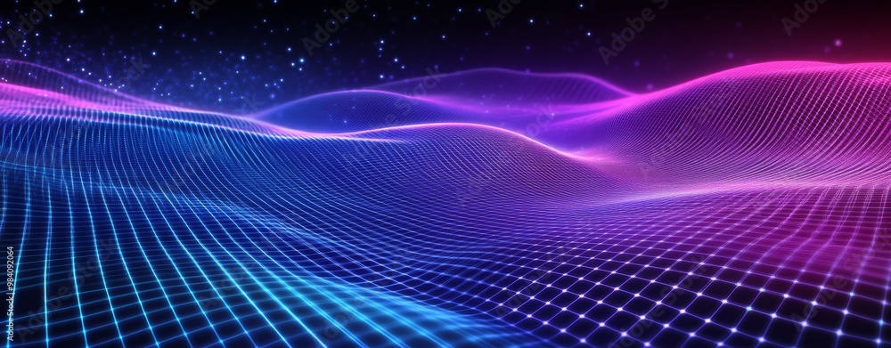 Abstract digital waves. Abstract digital background. Futuristic technology style. 3d rendering. Abstract digital waves. Abstract digital background. Futuristic technology style. 3d rendering.